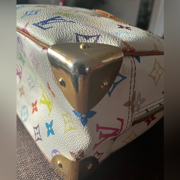 Louis Vuitton Takashi Murakami Multicolor Trouville Satchel - Picture 9 of 16
